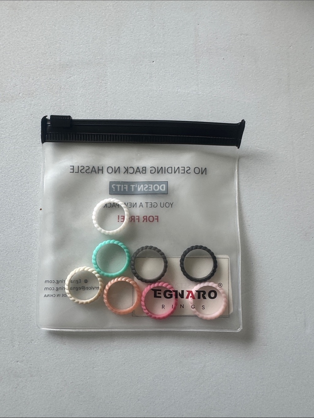 Egnaro Silicone Stackable Rings - Pastel Mix